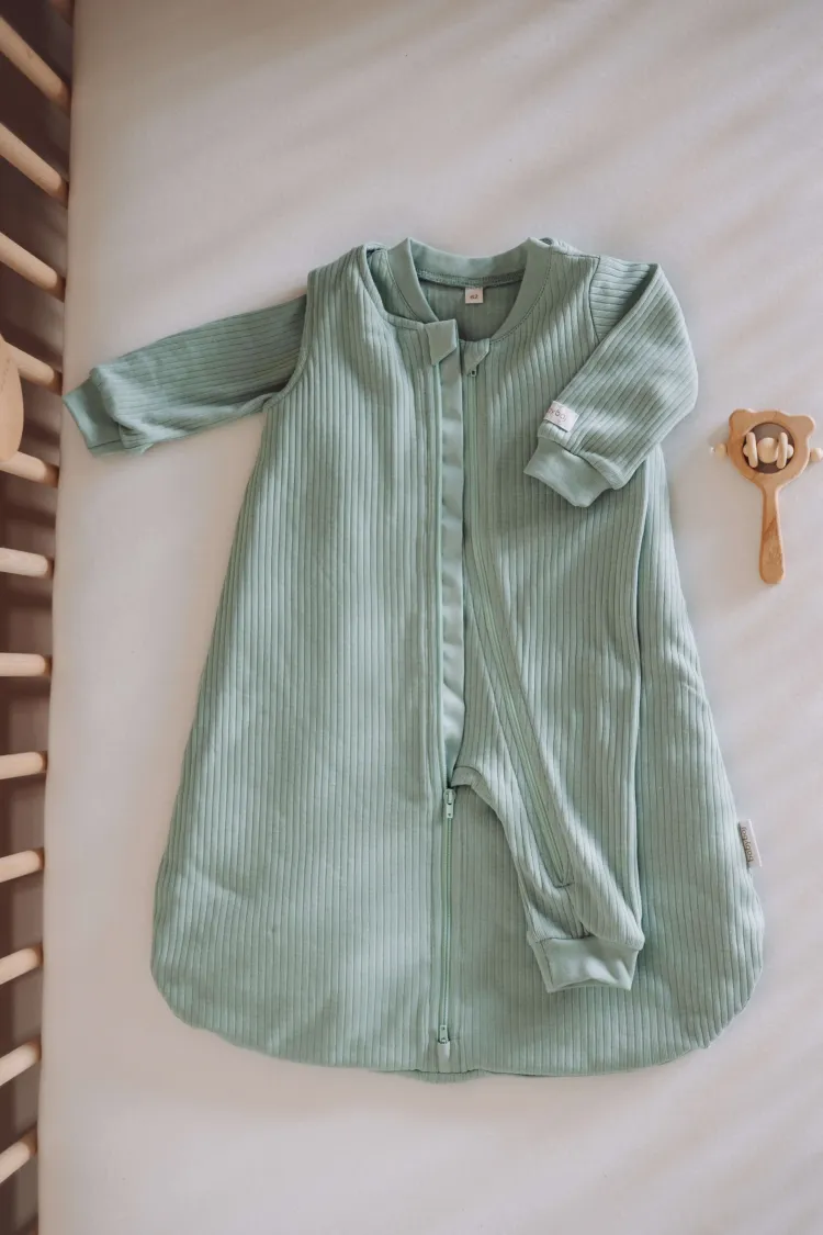 Śpiworek do spania 1,5 tog Prążek miętowy