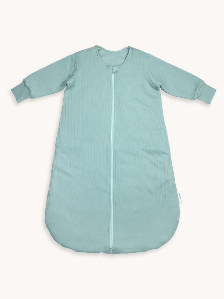 Śpiworek do spania 1,5 tog Prążek miętowy z długim rękawem