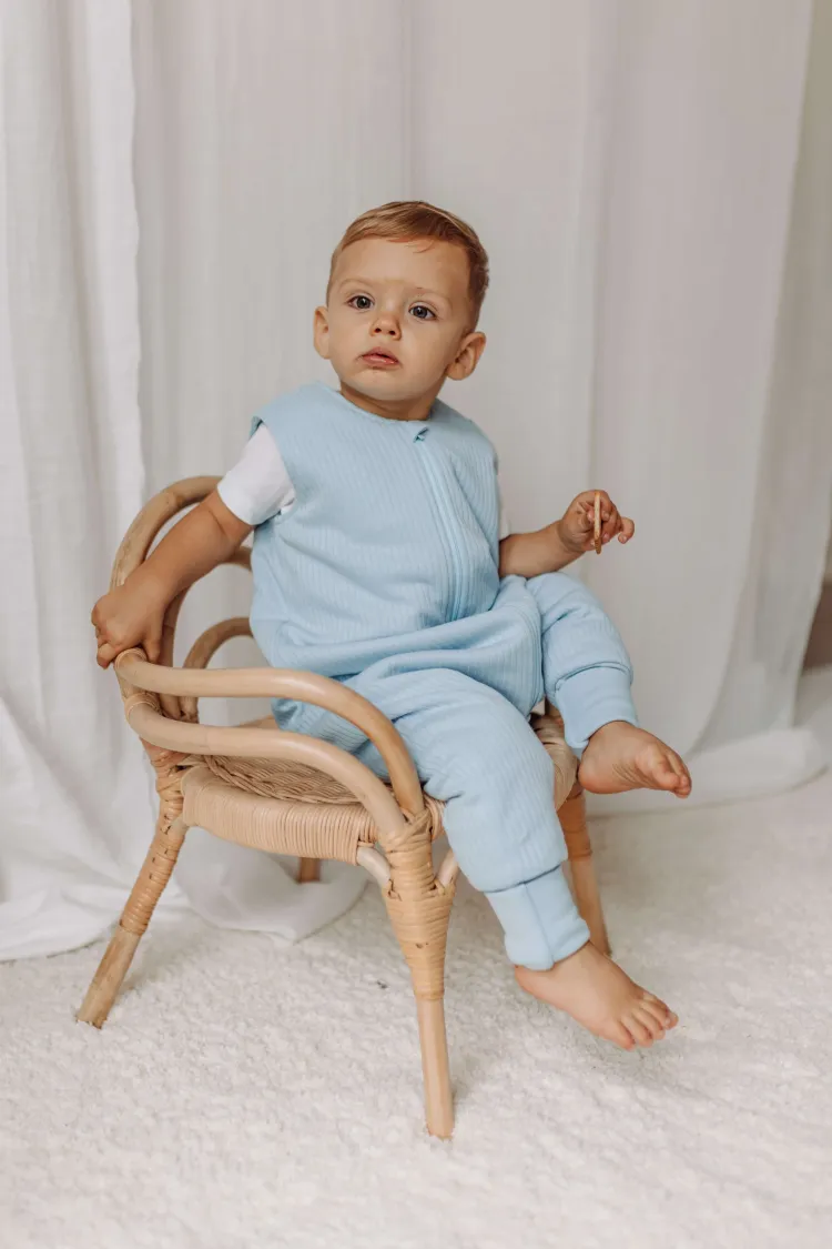 Śpiworek z nogawkami 1,5 tog Prążek lazurowy