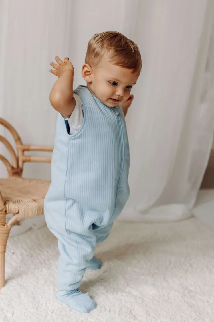 Śpiworek z nogawkami 1,5 tog Prążek lazurowy