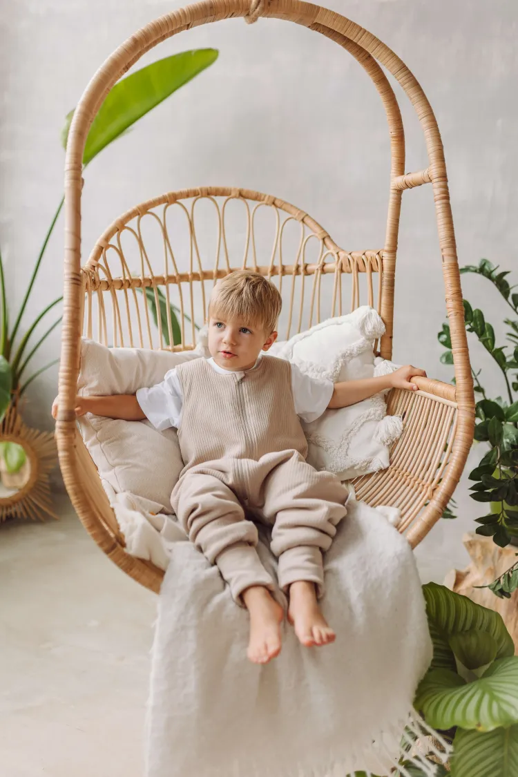 Śpiworek z nogawkami 1,5 tog Prążek beżowy