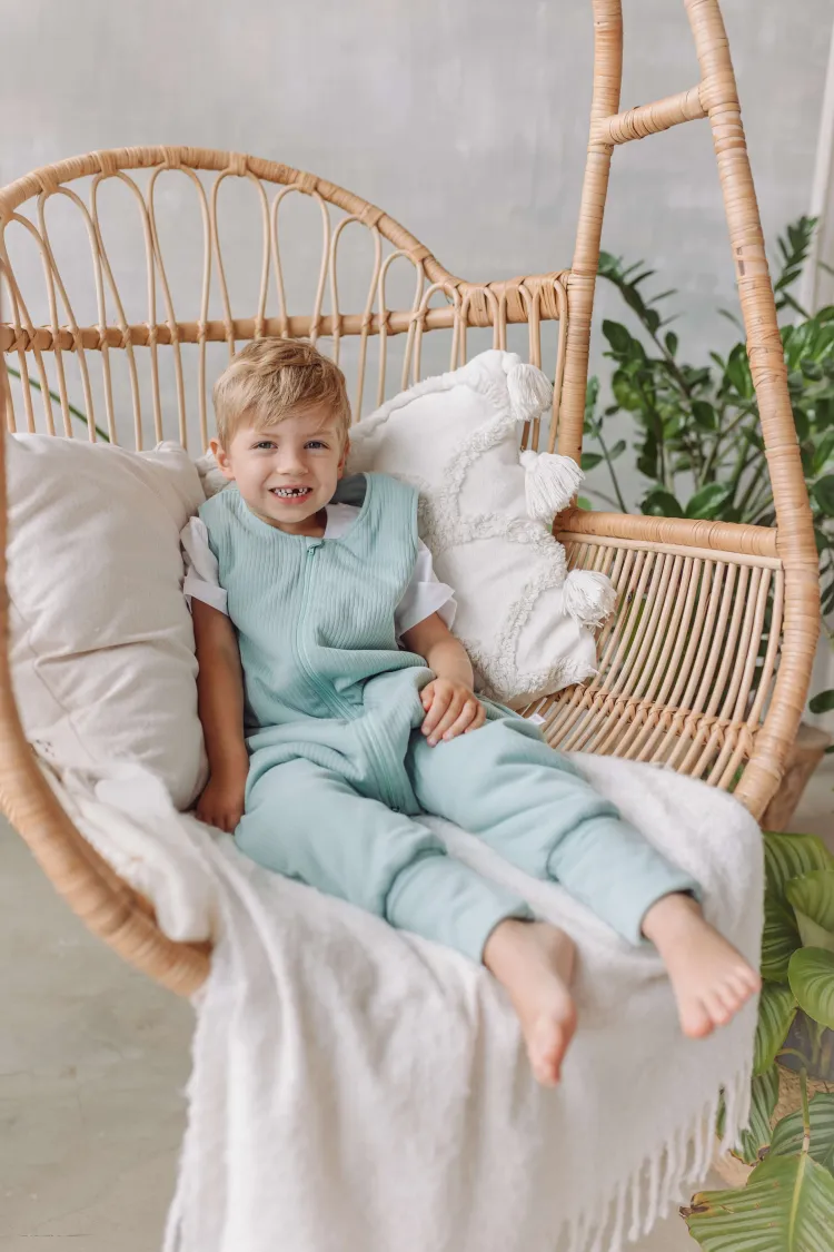 Śpiworek z nogawkami 1,5 tog Prążek miętowy