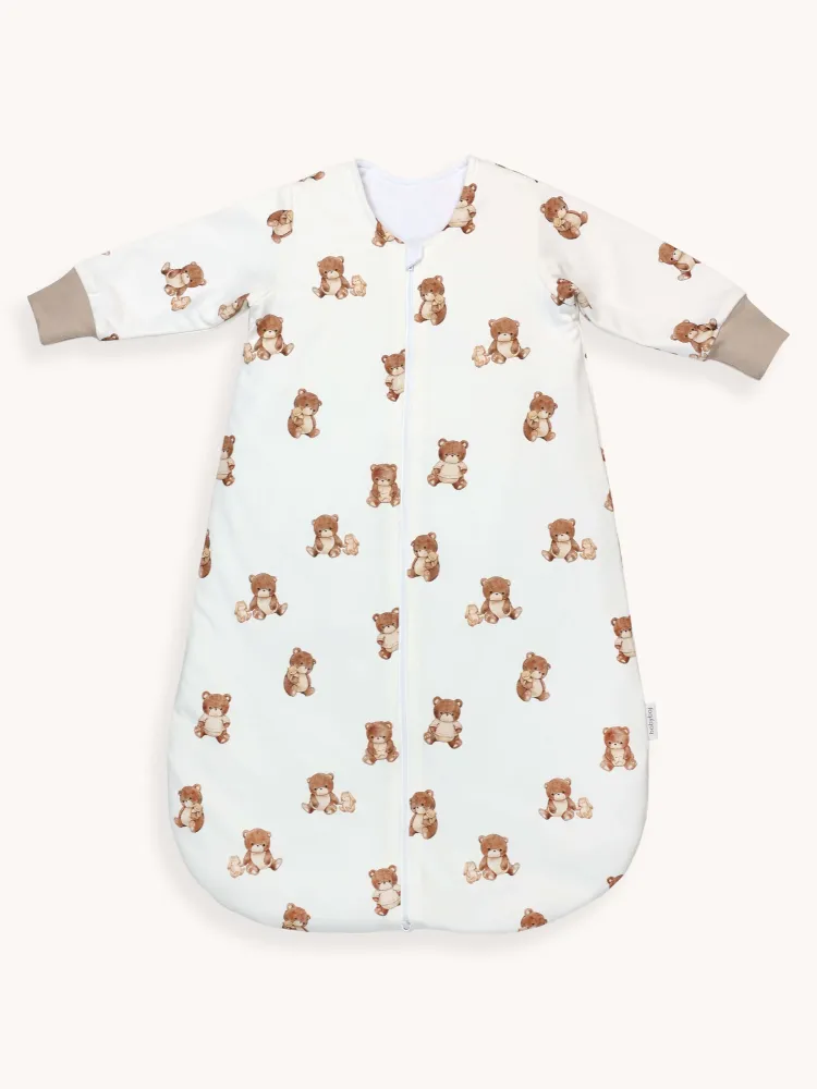 Śpiworek do spania 2,5 tog Pluszowe misie z długim rękawem