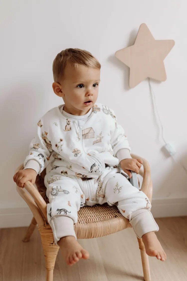 Śpiworek z nogawkami 1,5 tog Farma z długim rękawem