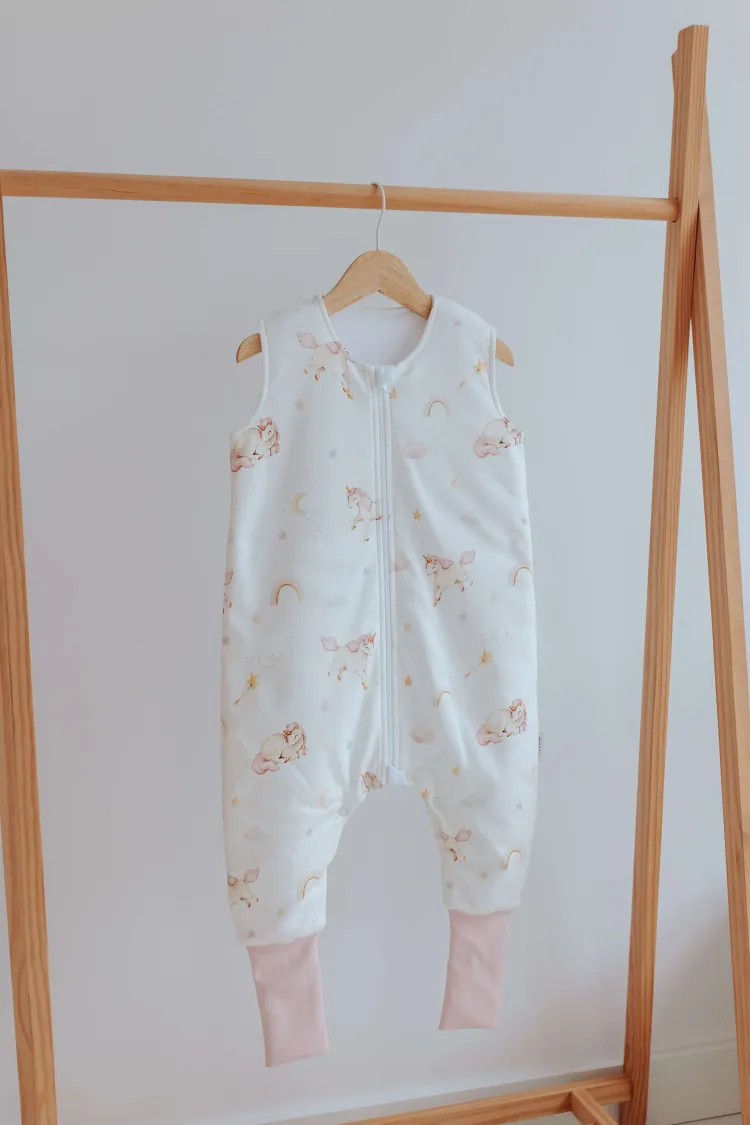Śpiworek z nogawkami 1,5 tog Jednorożce - do spania | Babybaj